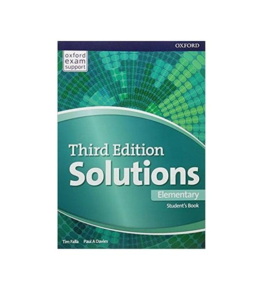 Solution elementary students book 3. Солюшен элементари. Solutions Elementary 3rd Edition. Third Edition solutions Elementary student's book. Солюшенс элементари учебник 3 издание.